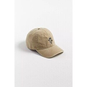 Urban Outfitters Otto Tan Embroidered Mushroom Baseball Hat OS